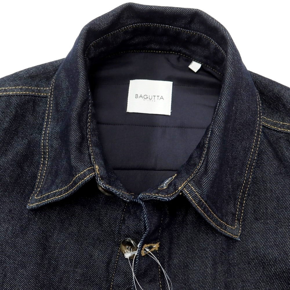 [New Outlet] Bagutta Oversized Padded Denim Jacket Navy [Size S] [NVY] [A/W] [Condition Rank N-] [Men&