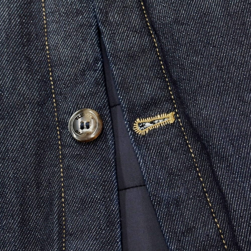 [New Outlet] Bagutta Oversized Padded Denim Jacket Navy [Size S] [NVY] [A/W] [Condition Rank N-] [Men&