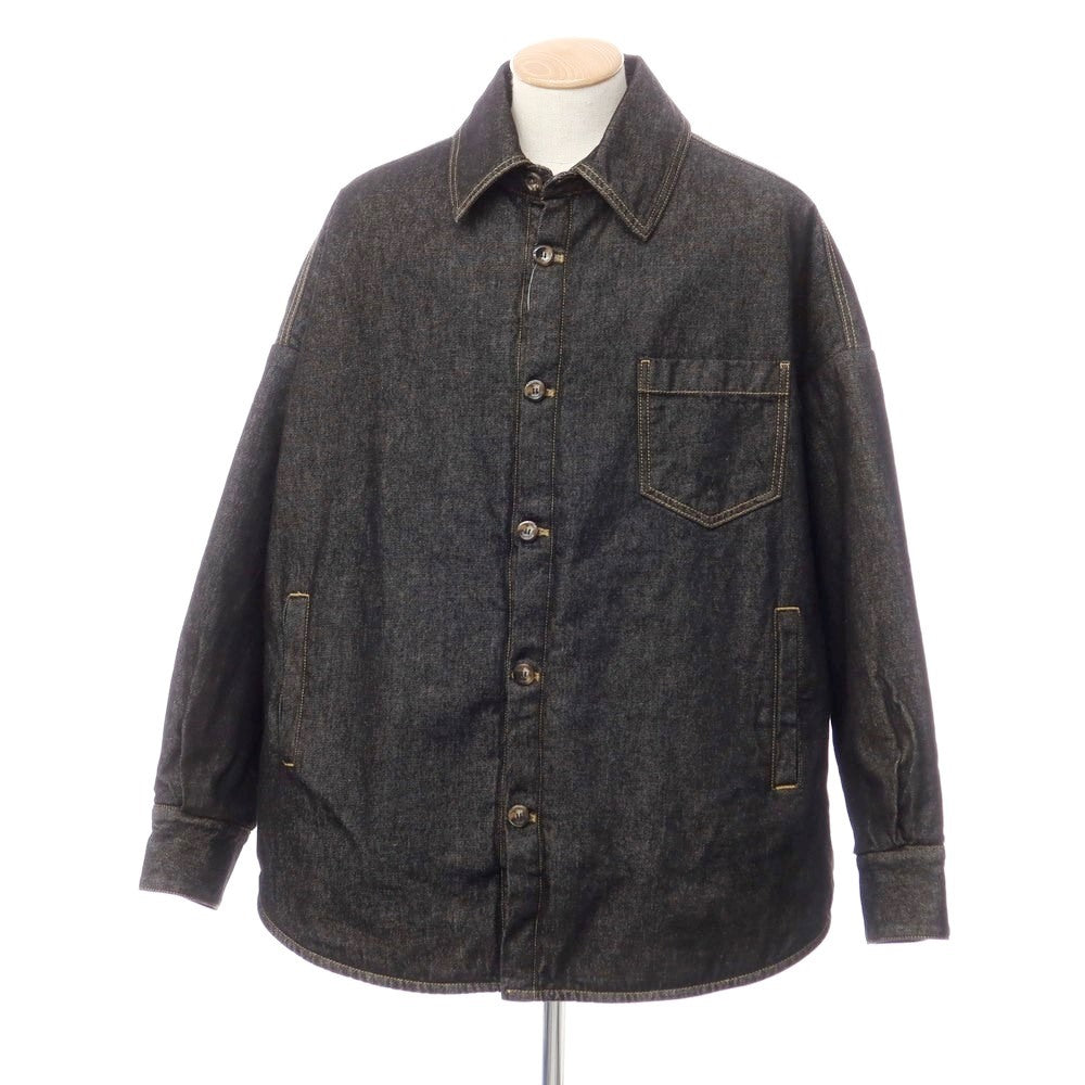 [New Outlet] Bagutta Oversized Padded Denim Jacket Black [Size S] [BLK] [A/W] [Condition Rank N-] [Men&