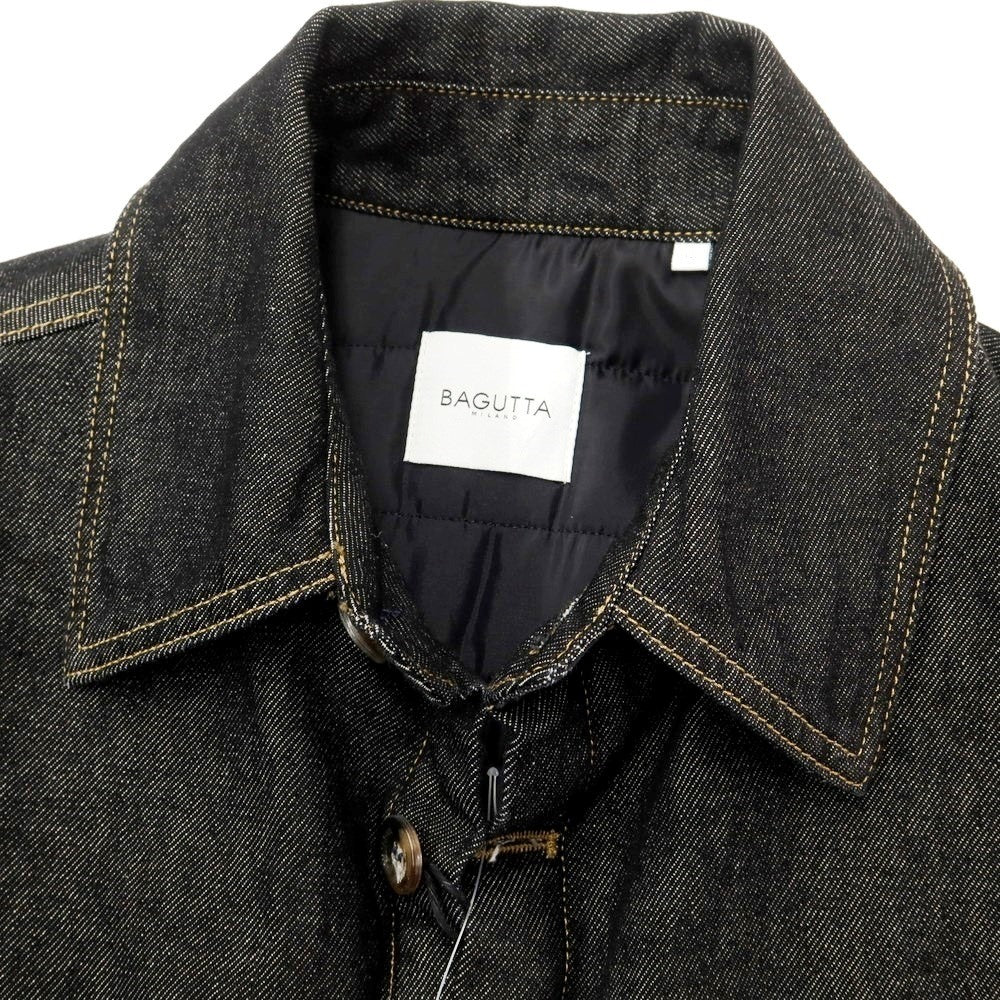 [New Outlet] Bagutta Oversized Padded Denim Jacket Black [Size S] [BLK] [A/W] [Condition Rank N-] [Men&