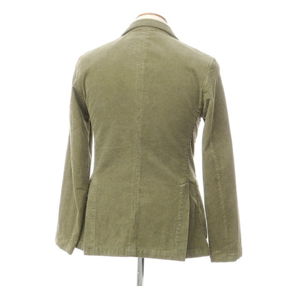 [New Outlet] Bagutta Stretch Corduroy Double Jacket Olive [Size 48] [GRN] [A/W] [Condition Rank N-] [Men&