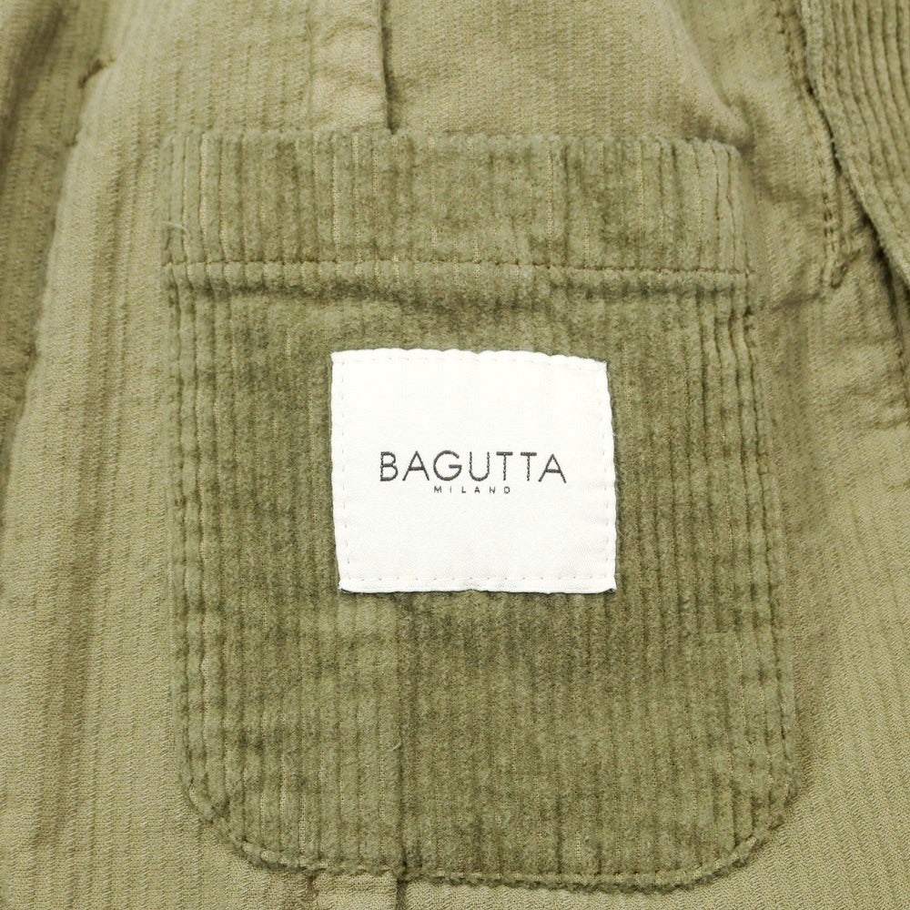 [New Outlet] Bagutta Stretch Corduroy Double Jacket Olive [Size 50] [GRN] [A/W] [Condition Rank N-] [Men&