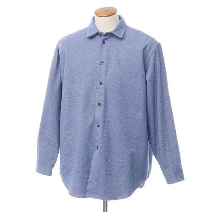 [New] Bagutta Brushed Cotton Oversized Casual Shirt Blue [Size M] [BLU] [A/W] [Condition Rank N] [Men&