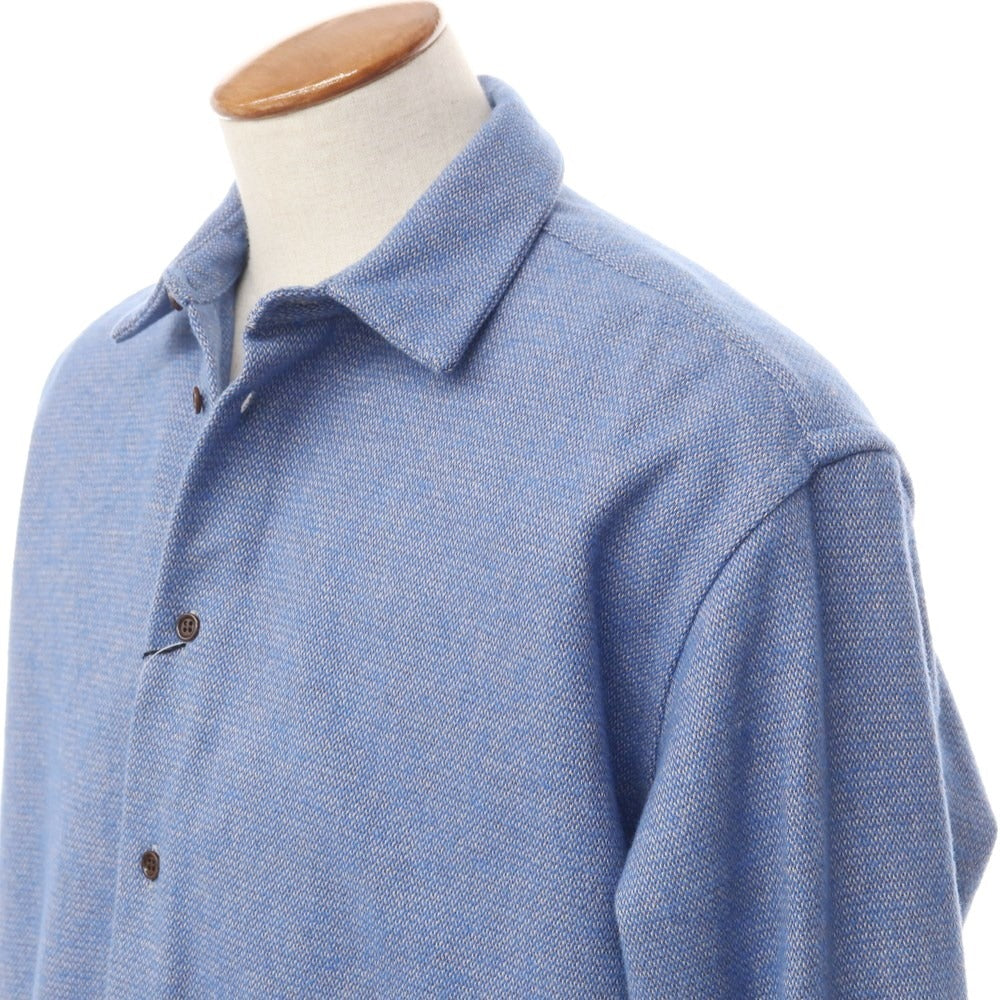 [New] Bagutta Brushed Cotton Oversized Casual Shirt Blue [Size M] [BLU] [A/W] [Condition Rank N] [Men&
