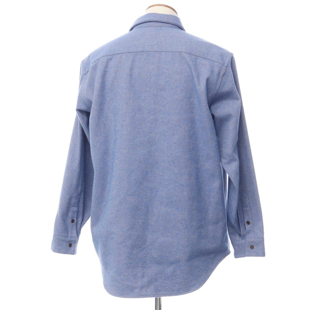[New] Bagutta Brushed Cotton Oversized Casual Shirt Blue [Size M] [BLU] [A/W] [Condition Rank N] [Men&