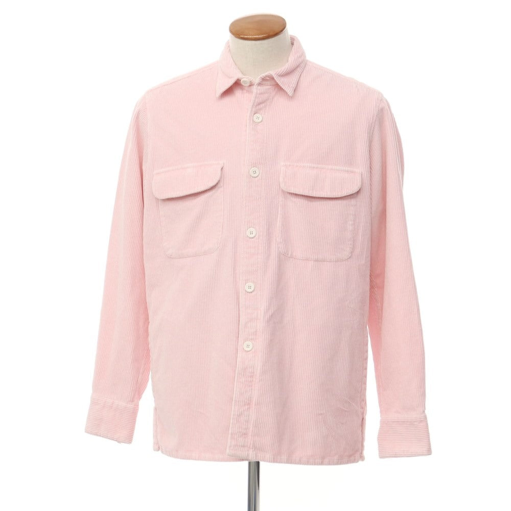 [New] Bagutta Stretch Corduroy Casual Shirt Pink [Size M] [PNK] [A/W] [Condition Rank N] [Men&