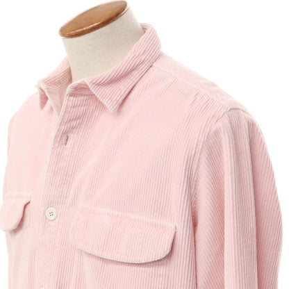 [New] Bagutta Stretch Corduroy Casual Shirt Pink [Size M] [PNK] [A/W] [Condition Rank N] [Men&