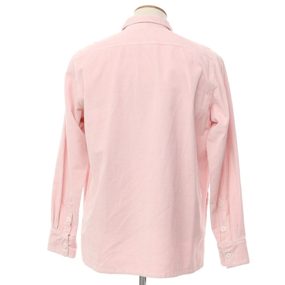 [New] Bagutta Stretch Corduroy Casual Shirt Pink [Size M] [PNK] [A/W] [Condition Rank N] [Men&