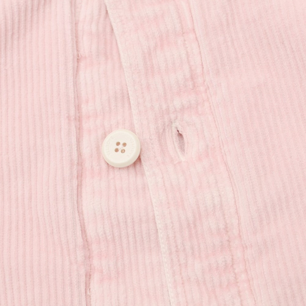[New] Bagutta Stretch Corduroy Casual Shirt Pink [Size M] [PNK] [A/W] [Condition Rank N] [Men&