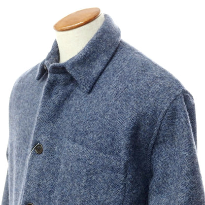 [New] Bagutta Oversized Wool Casual Shirt Navy Blue [Size M] [NVY] [A/W] [Condition Rank N] [Men&