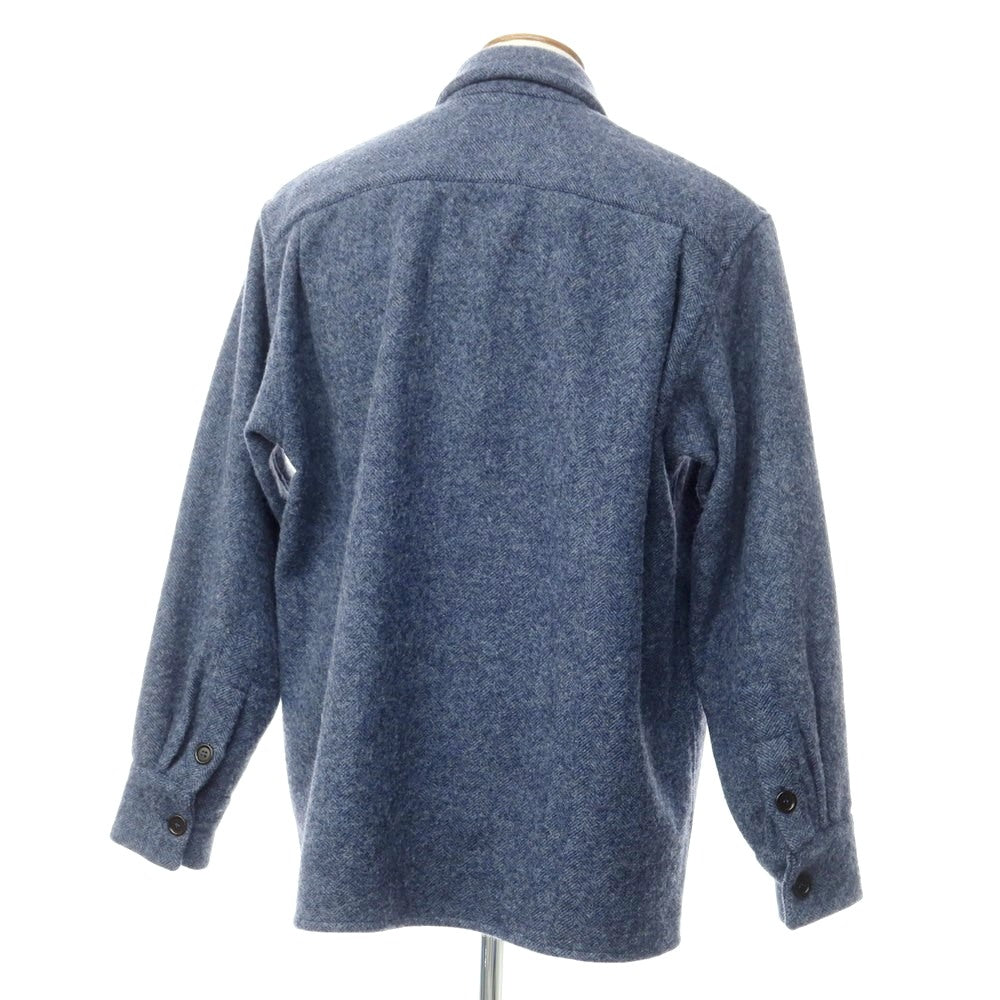 [New] Bagutta Oversized Wool Casual Shirt Navy Blue [Size M] [NVY] [A/W] [Condition Rank N] [Men&