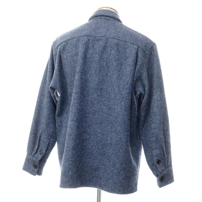 [New] Bagutta Oversized Wool Casual Shirt Navy Blue [Size M] [NVY] [A/W] [Condition Rank N] [Men&