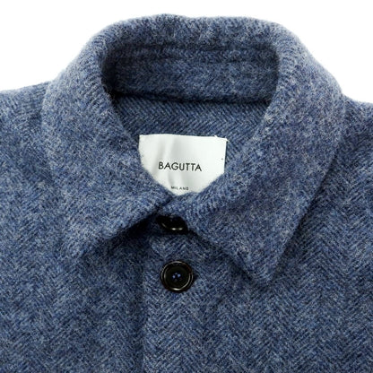 [New] Bagutta Oversized Wool Casual Shirt Navy Blue [Size M] [NVY] [A/W] [Condition Rank N] [Men&