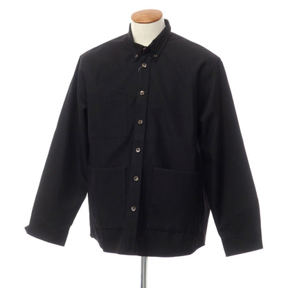 [New] Bagutta Cotton Polyester Button-down Casual Shirt
 Black [Size M] [BLK] [S/S/A/W] [Condition Rank N] [Men&