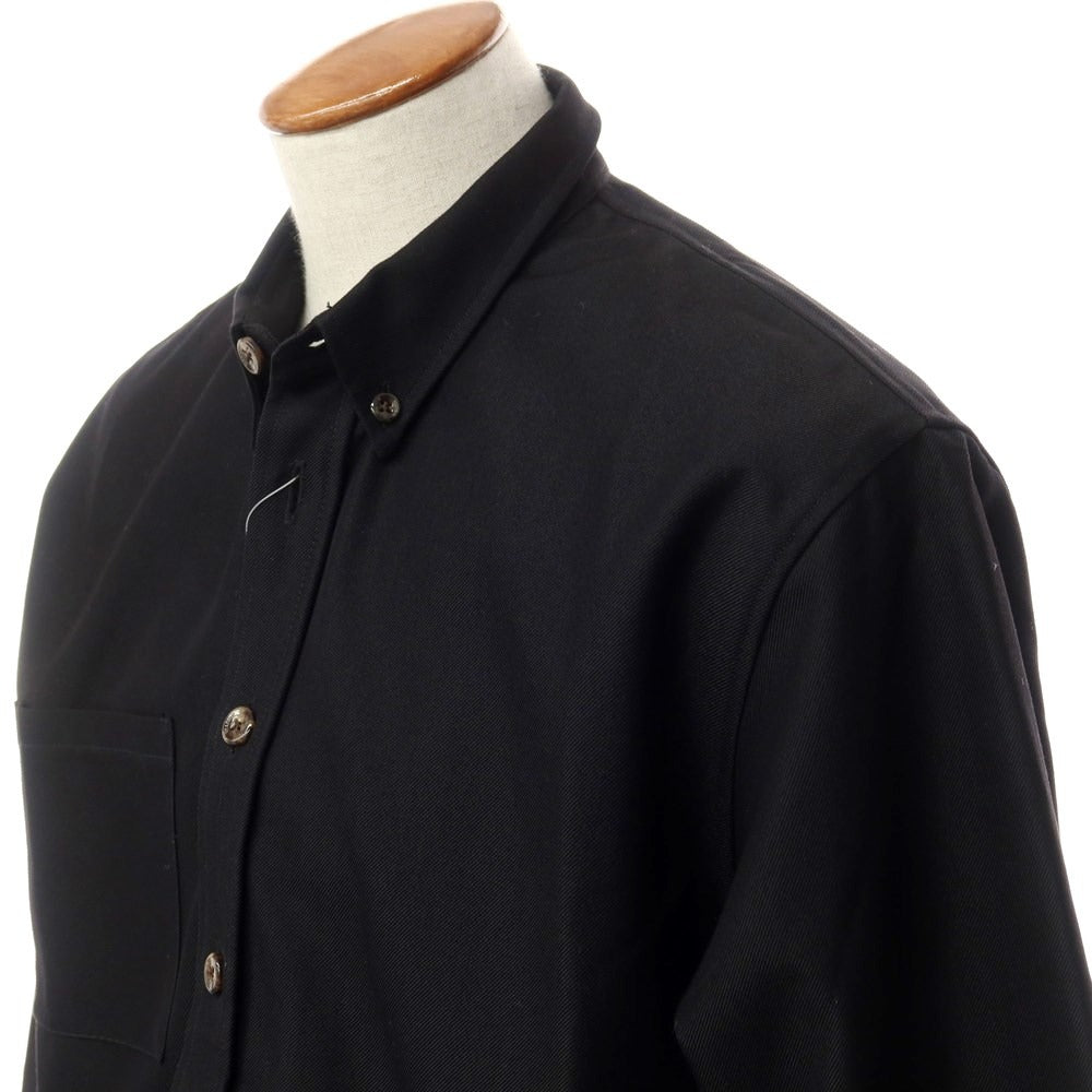 [New] Bagutta Cotton Polyester Button-down Casual Shirt
 Black [Size M] [BLK] [S/S/A/W] [Condition Rank N] [Men&