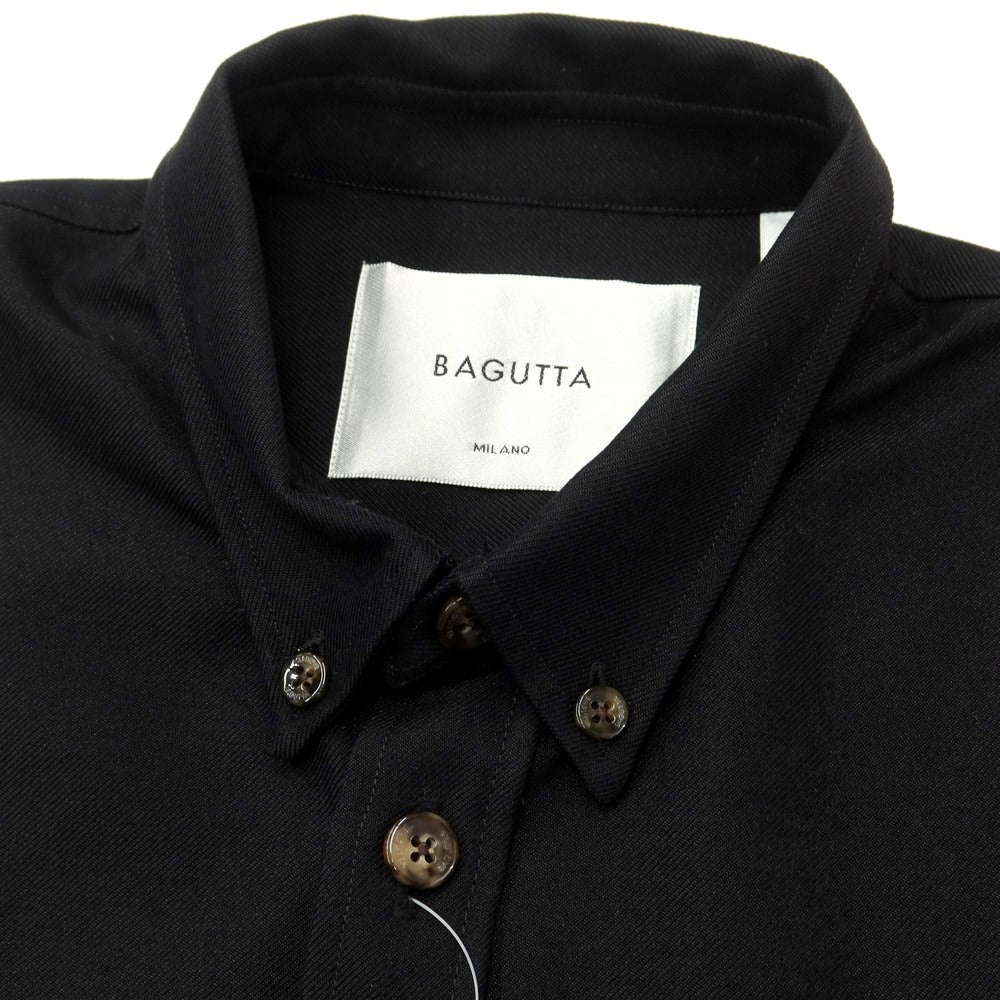 [New] Bagutta Cotton Polyester Button-down Casual Shirt
 Black [Size M] [BLK] [S/S/A/W] [Condition Rank N] [Men&