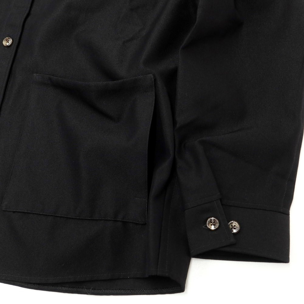 [New] Bagutta Cotton Polyester Button-down Casual Shirt
 Black [Size M] [BLK] [S/S/A/W] [Condition Rank N] [Men&