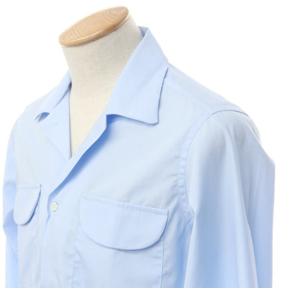 [New Outlet] Bagutta Cotton Open Collar Casual Shirt
 Light blue [Size XS] [BLU] [S/S/A/W] [Condition rank N-] [Men&