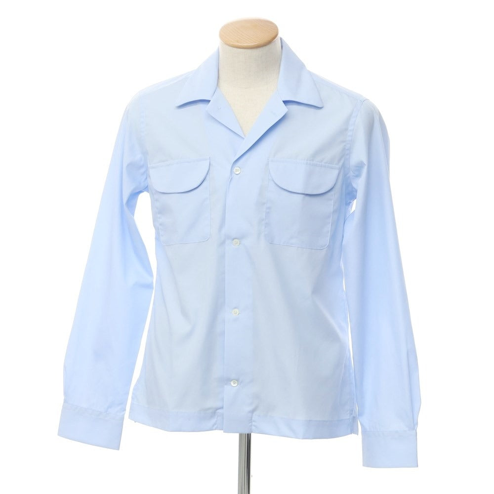 [New Outlet] Bagutta Cotton Open Collar Casual Shirt
 Light blue [Size XS] [BLU] [S/S/A/W] [Condition rank N-] [Men&