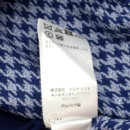 [Used] Bagutta Cotton Wool Acrylic Casual Shirt Navy x White [39] [Condition Rank C] [Men&