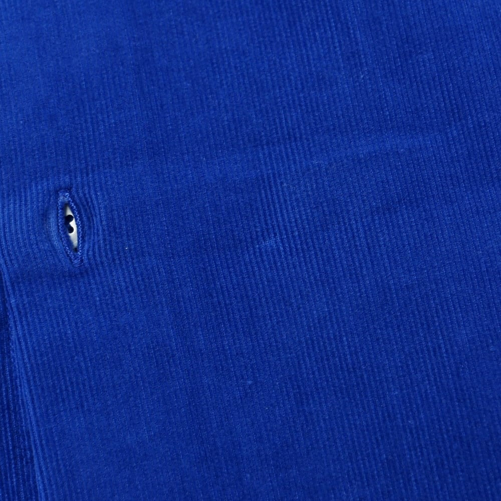 [New Outlet] Bagutta Corduroy Button-down Shirt Royal Blue [38] [Condition Rank N-] [Men&