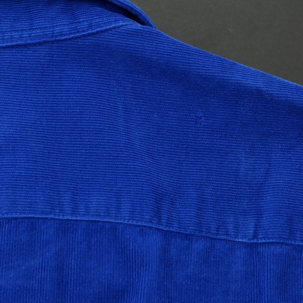 [New Outlet] Bagutta Corduroy Button-down Shirt Royal Blue [38] [Condition Rank N-] [Men&