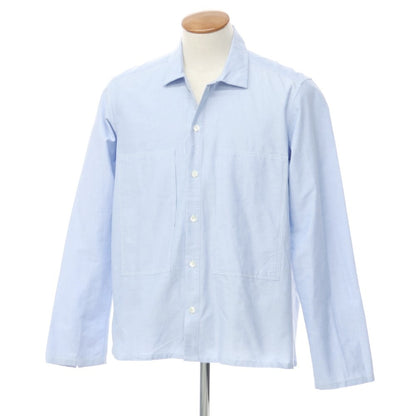 [New] Bagutta Oxford cotton wide silhouette casual shirt, light blue [M] [Condition rank N] [Men&