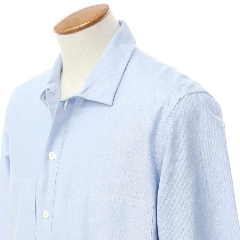 [New] Bagutta Oxford cotton wide silhouette casual shirt, light blue [M] [Condition rank N] [Men&