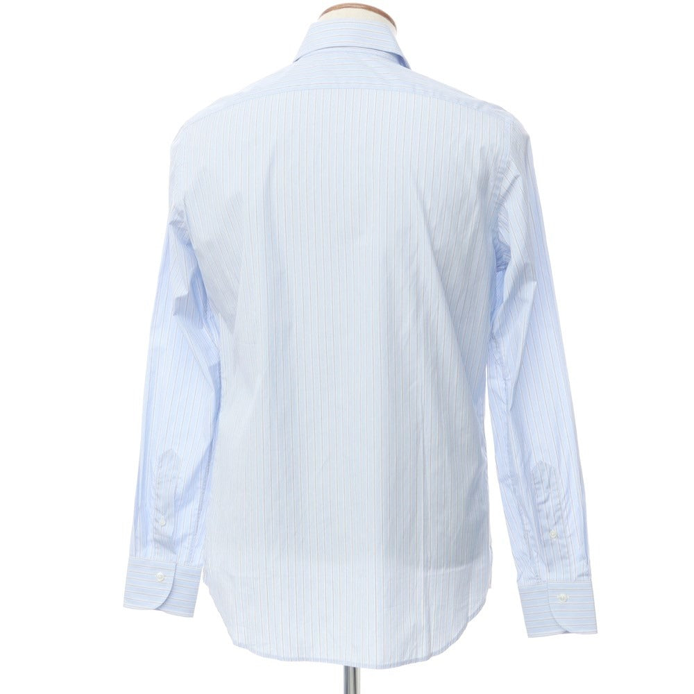 [New] Bagutta Cotton Striped Dress Shirt Light Blue [40] [Condition Rank N] [Men&