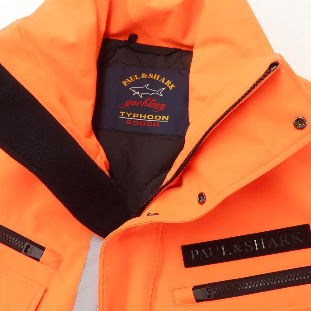 [New] Paul &amp;amp; Shark TYPOON 20000 Padded Down Coat Fluorescent Orange [Size L] [ORG] [A/W] [Condition Rank N] [Men&