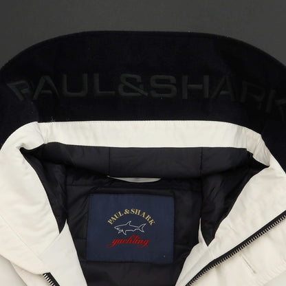 【中古】ポールアンドシャーク PAUL&amp;SHARK ポリエステルナイロン 中綿ブルゾン
 ホワイト【サイズL】【WHT】【A/W】【状態ランクB】【メンズ】
【759891】
[CPD]