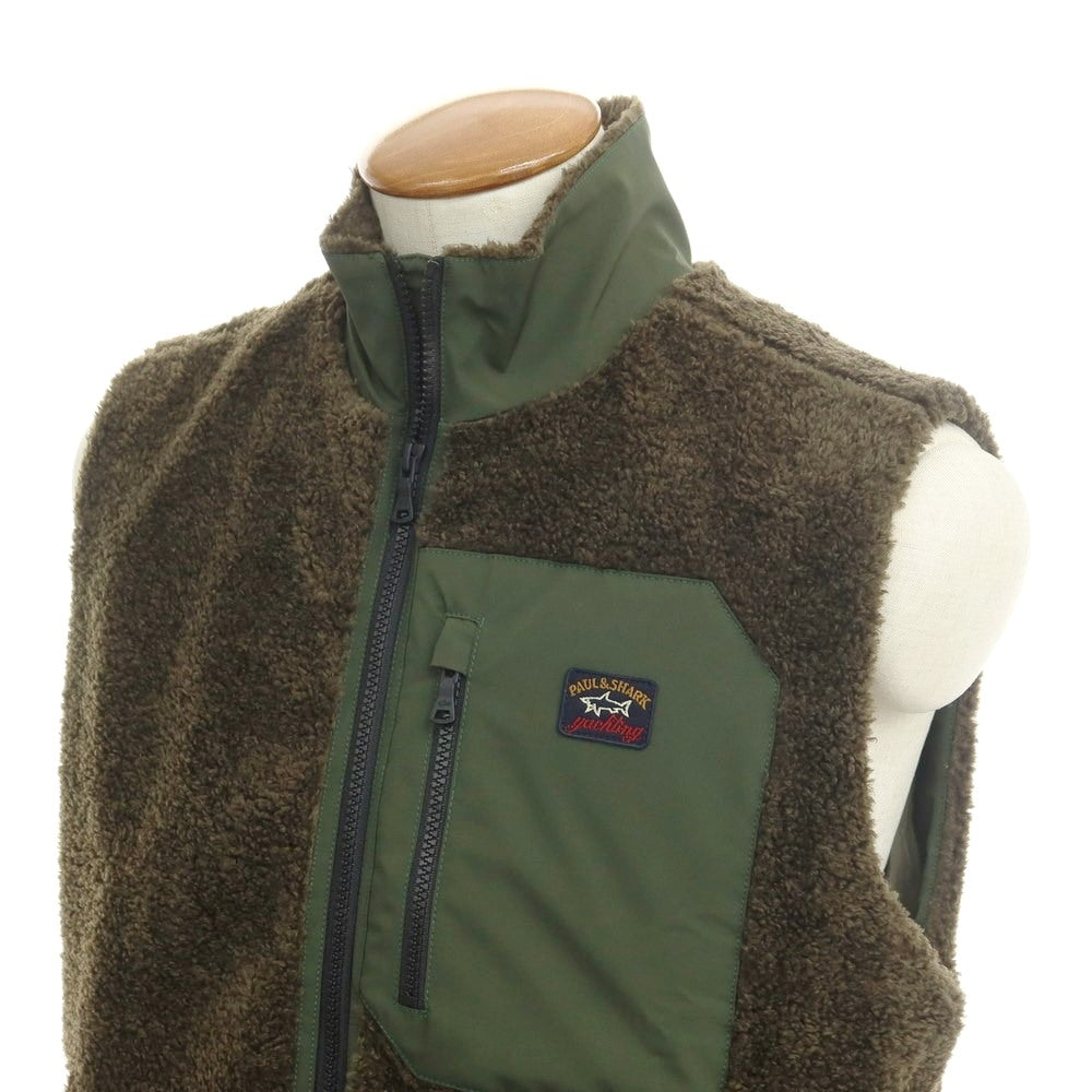 [New] Paul &amp;amp; Shark Fleece Zip-up Vest Blouson Olive [Size M] [GRN] [A/W] [Condition Rank N] [Men&