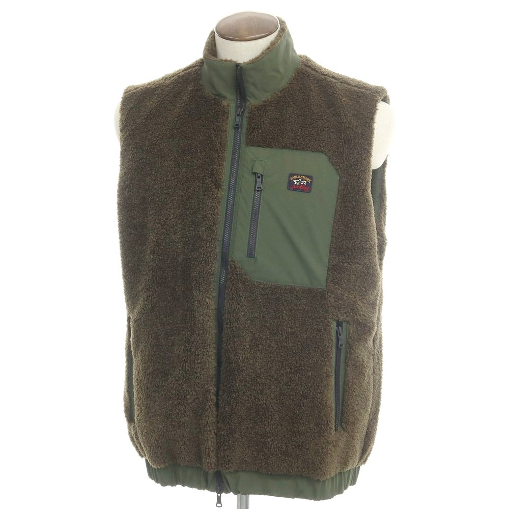 [New] Paul &amp;amp; Shark Fleece Zip-up Vest Blouson Olive [Size XL] [GRN] [A/W] [Condition Rank N] [Men&