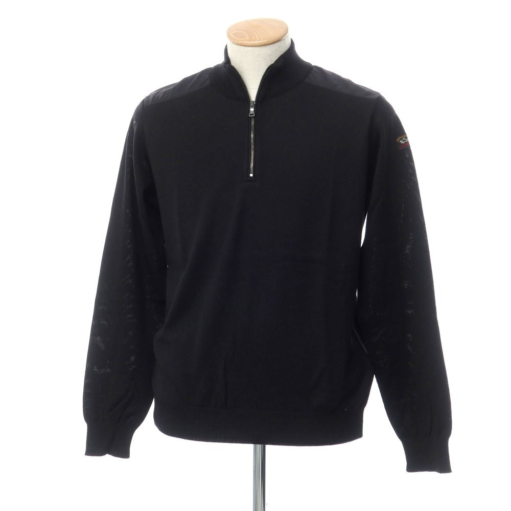 [New] Paul &amp;amp; Shark Wool Half Zip Pullover Knit
 Black [Size S] [BLK] [A/W] [Condition Rank N] [Men&