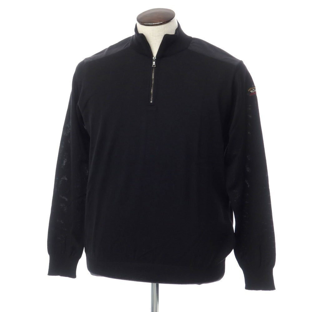 [New] Paul &amp;amp; Shark Wool Half Zip Pullover Knit
 Black [Size XL] [BLK] [A/W] [Condition Rank N] [Men&