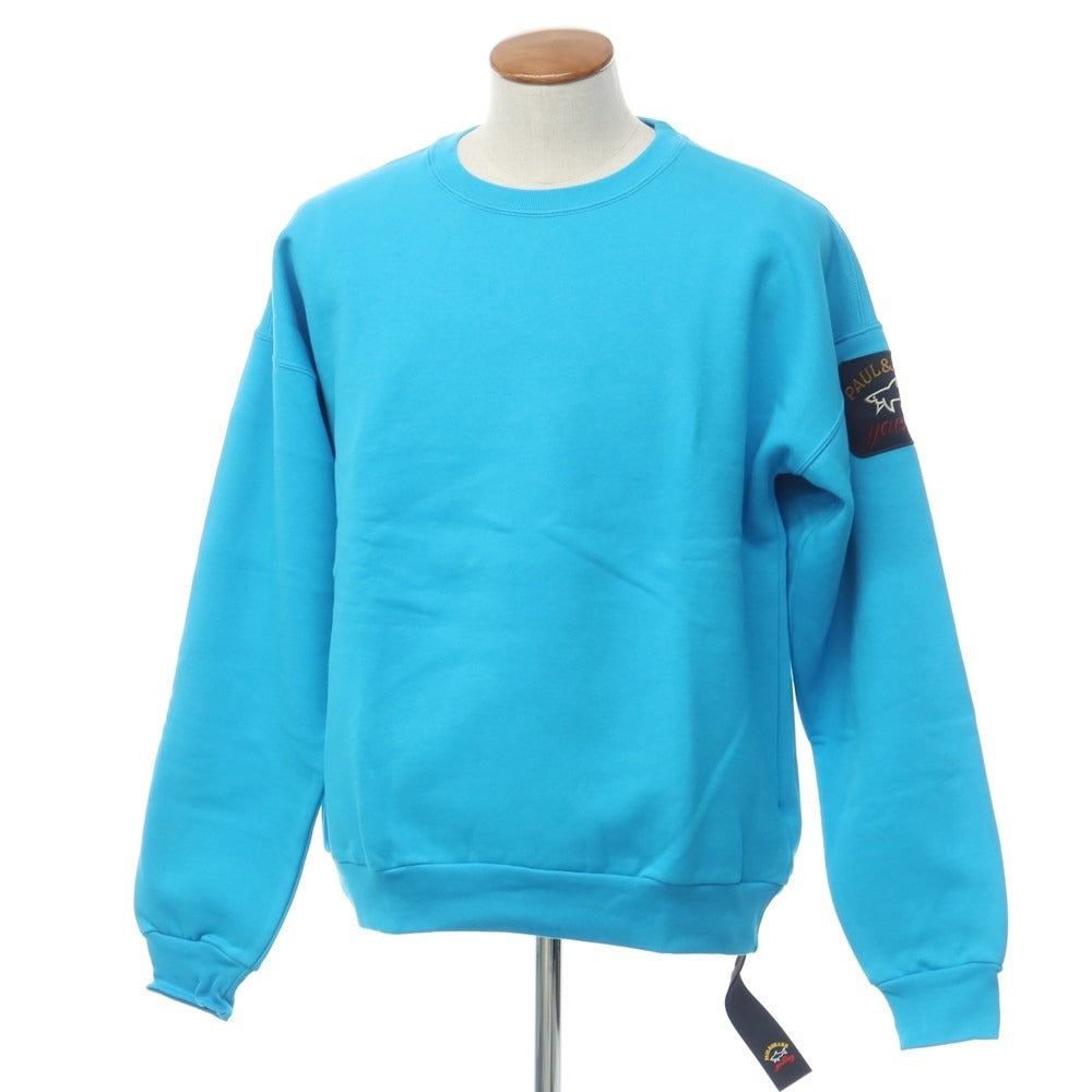 [New] Paul &amp;amp; Shark Cotton Crew Neck Sweatshirt
 Light blue [Size M] [BLU] [A/W] [Condition rank N] [Men&