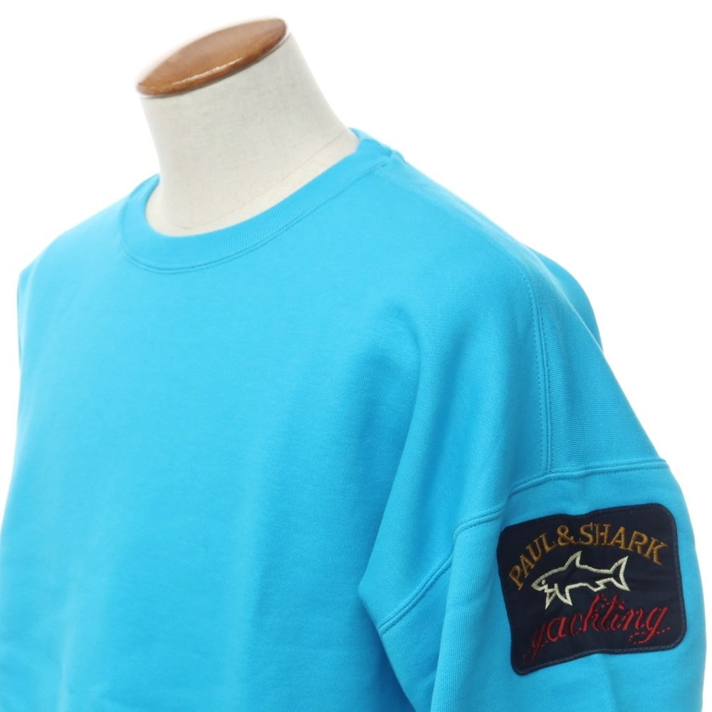 [New] Paul &amp;amp; Shark Cotton Crew Neck Sweatshirt
 Light blue [Size M] [BLU] [A/W] [Condition rank N] [Men&