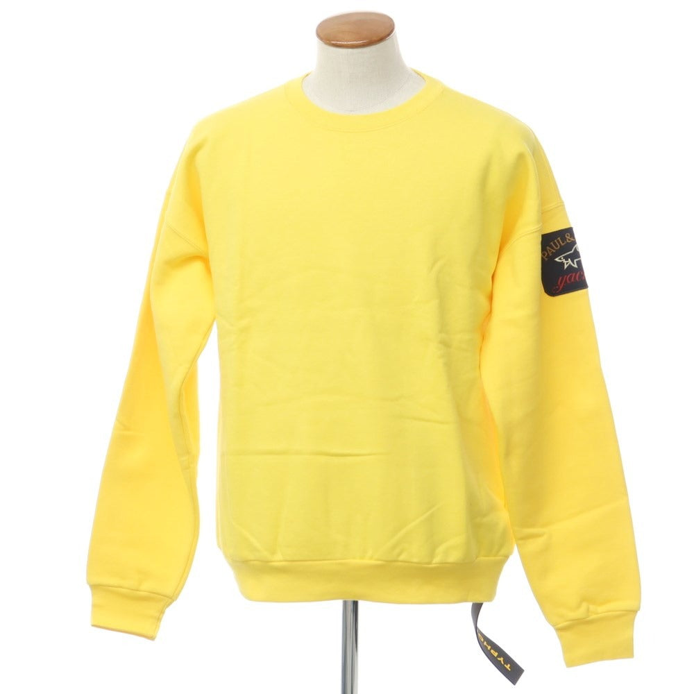 [New] Paul &amp;amp; Shark Cotton Crew Neck Sweatshirt
 Yellow [Size M] [YEL] [A/W] [Condition Rank N] [Men&