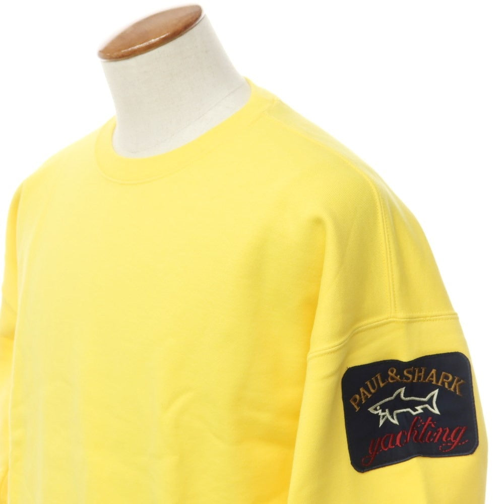 [New] Paul &amp;amp; Shark Cotton Crew Neck Sweatshirt
 Yellow [Size M] [YEL] [A/W] [Condition Rank N] [Men&