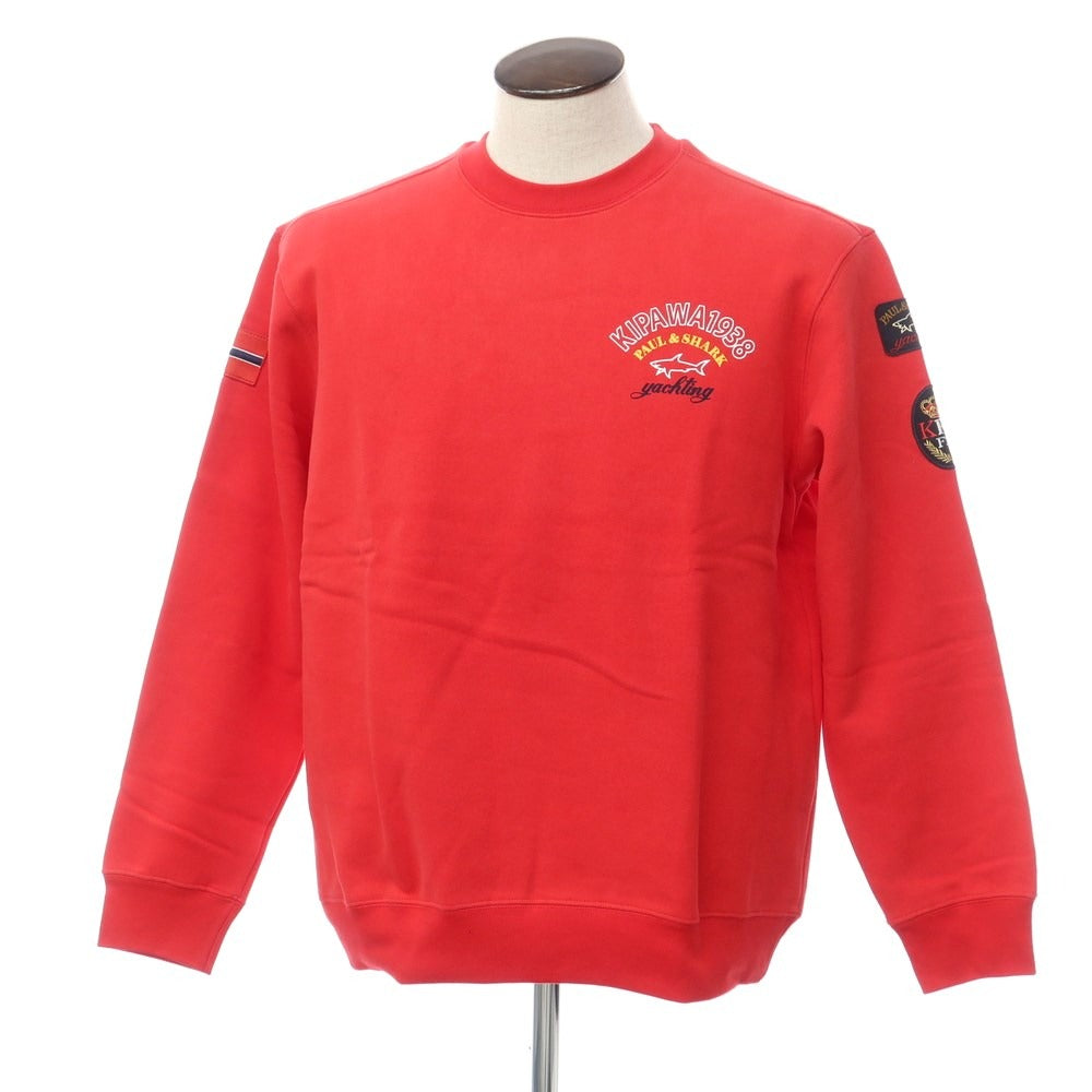 [New] Paul &amp;amp; Shark Cotton Crew Neck Sweatshirt Red [Size L] [RED] [A/W] [Condition Rank N] [Men&