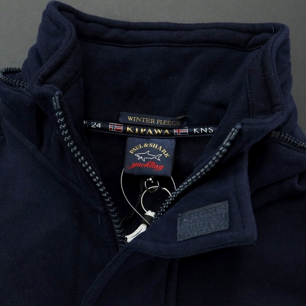 [New] Paul &amp;amp; Shark Cotton Half Zip Hoodie Sweatshirt
 Navy x White [Size S] [NVY] [A/W] [Condition Rank N] [Men&