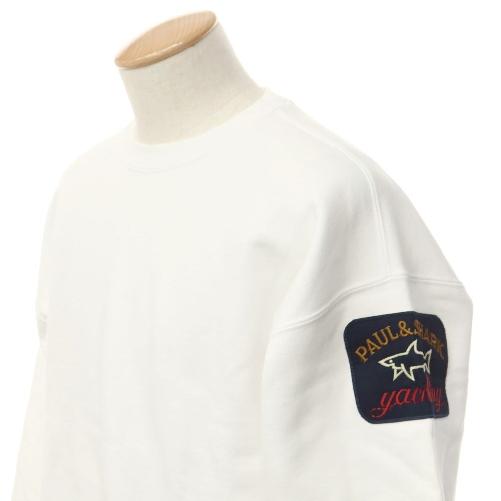 [New] Paul &amp;amp; Shark Cotton Crew Neck Sweatshirt
 White [Size S] [WHT] [A/W] [Condition Rank N] [Men&