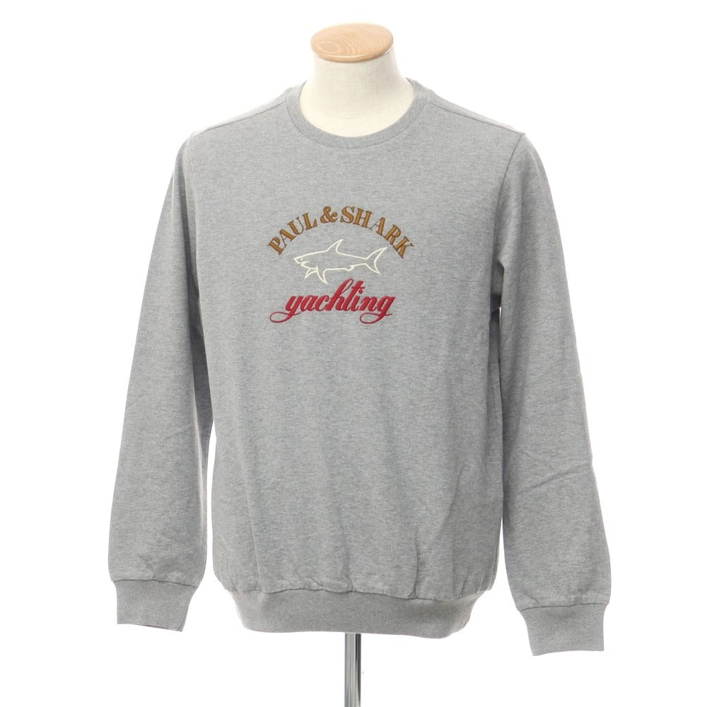 [New] Paul &amp;amp; Shark Cotton Crew Neck Sweatshirt
 Gray [Size S] [GRY] [S/S/A/W] [Condition Rank N] [Men&