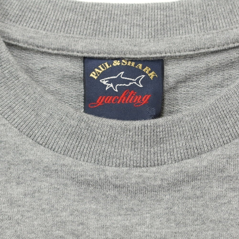 【新品】ポールアンドシャーク PAUL&amp;SHARK コットン クルーネック スウェット
 グレー【サイズS】【GRY】【S/S/A/W】【状態ランクN】【メンズ】
【759884】
[EPD]