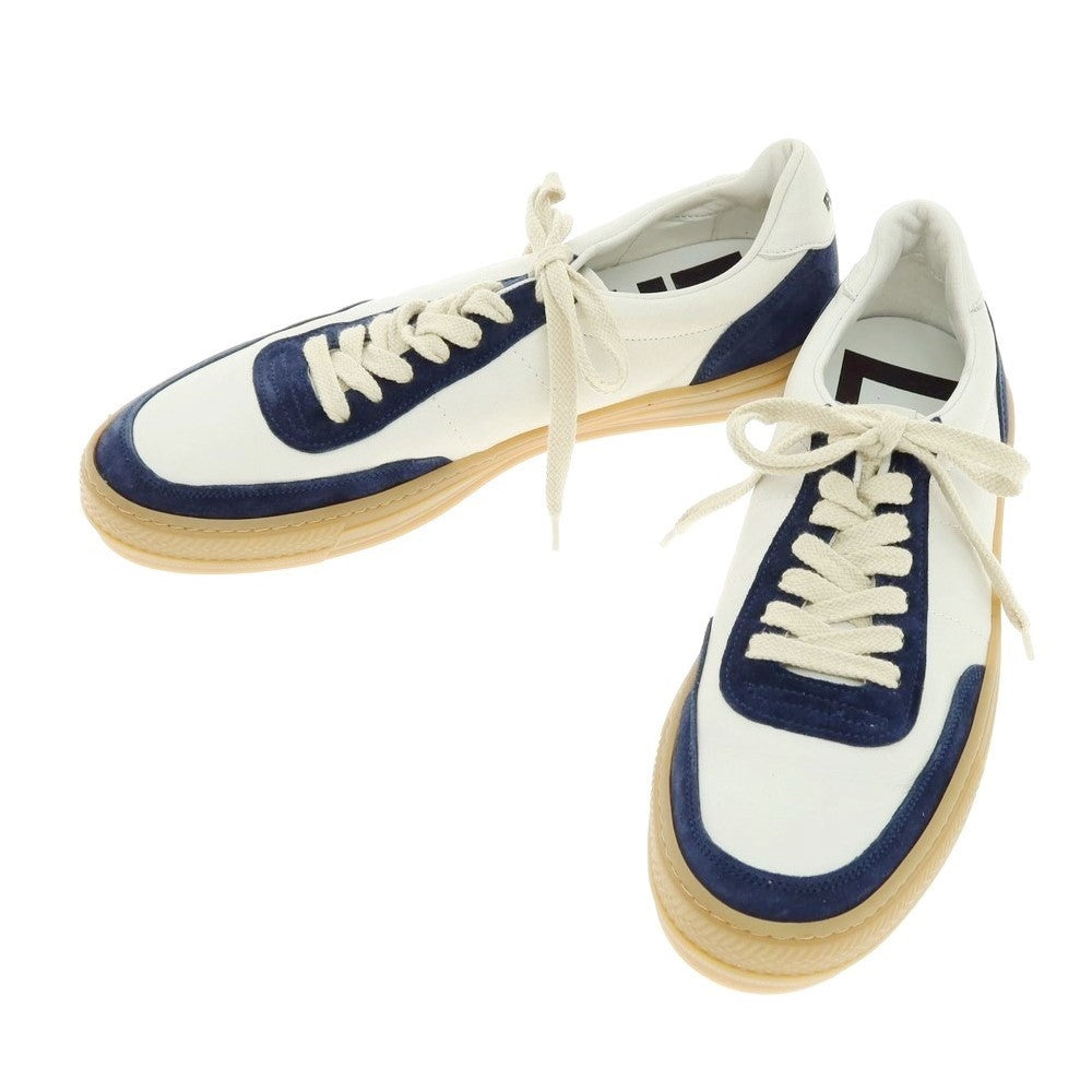 [New outlet] Rove rov leather low-cut sneakers white x navy [41] [Condition rank N-] [Men&