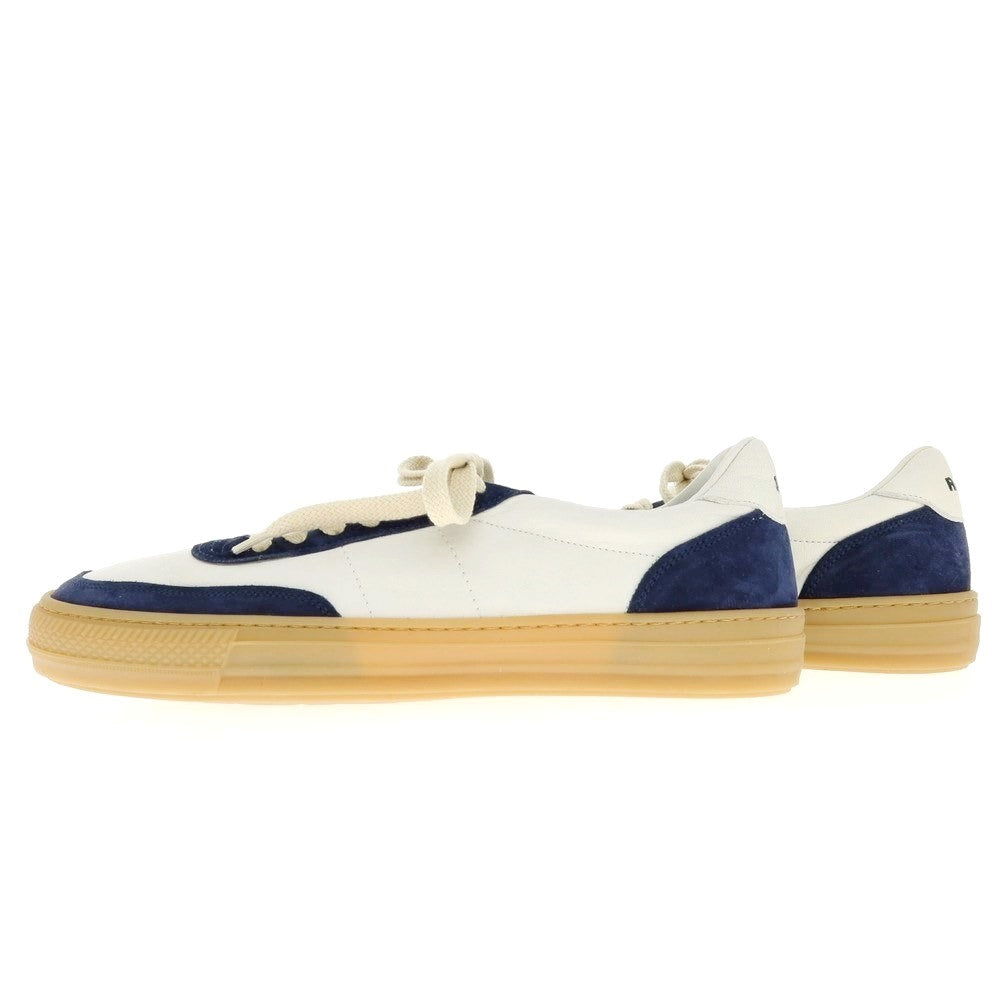 [New outlet] Rove rov leather low-cut sneakers white x navy [41] [Condition rank N-] [Men&