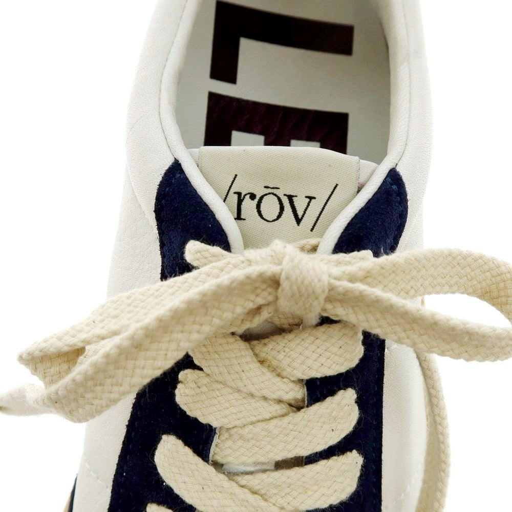 [New outlet] Rove rov leather low-cut sneakers white x navy [41] [Condition rank N-] [Men&