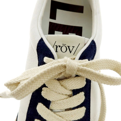 [New outlet] Rove rov leather low-cut sneakers white x navy [41] [Condition rank N-] [Men&