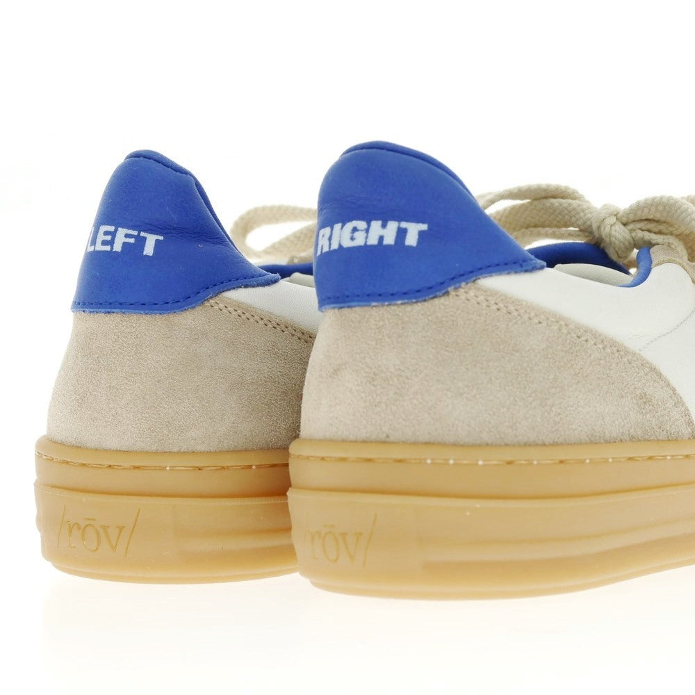 [New outlet] Rove rov leather low-cut sneakers white x blue [41] [Condition rank N-] [Men&