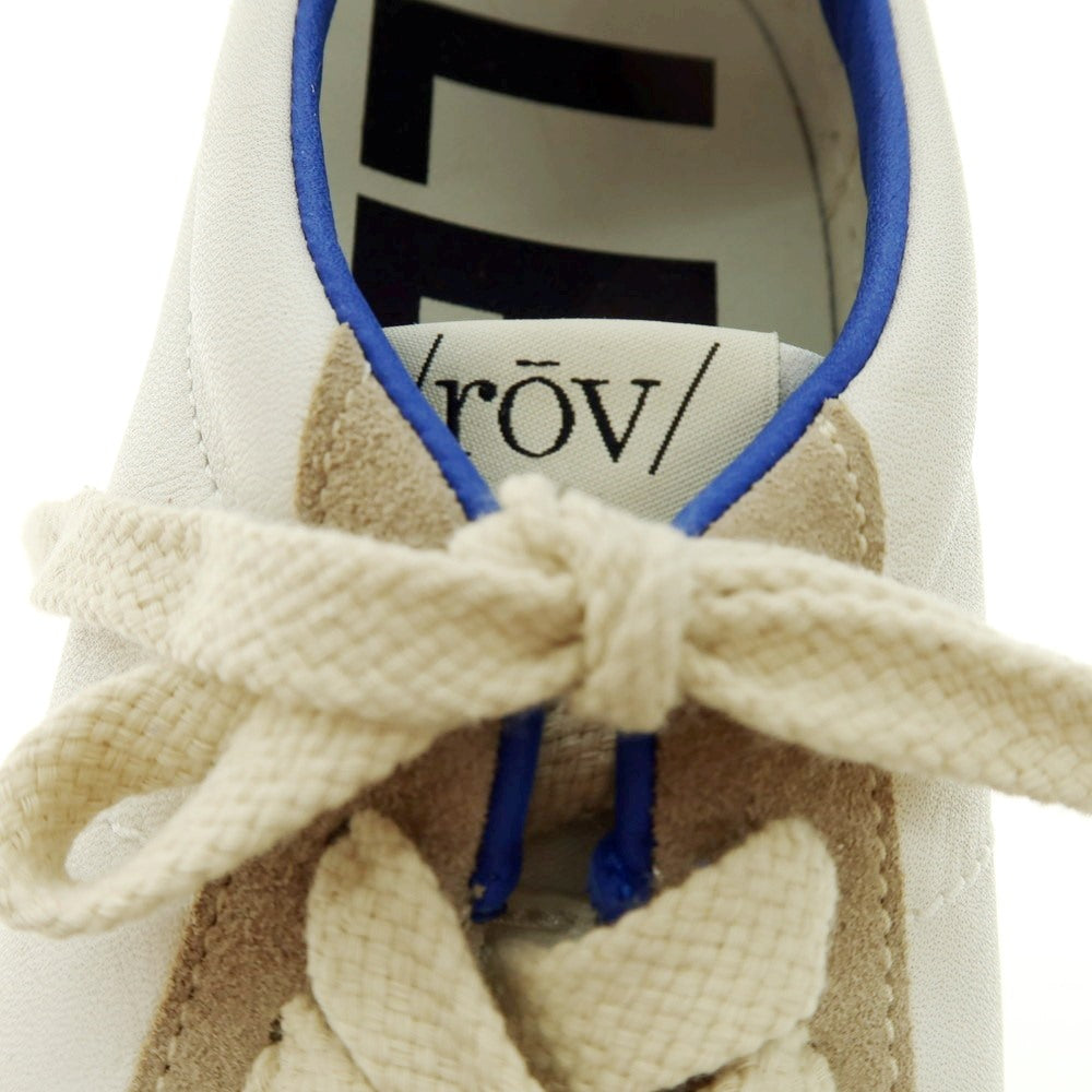 [New outlet] Rove rov leather low-cut sneakers white x blue [41] [Condition rank N-] [Men&